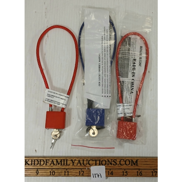 LOT OF 3 - LEVER ACTION RIFLE LOCKS