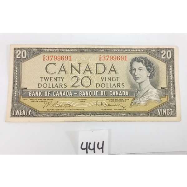 1954 CDN $20 BANKNOTE