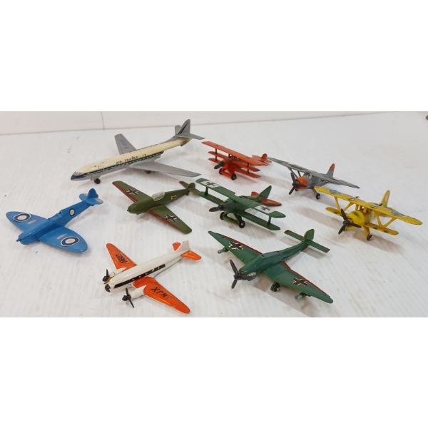 LOT OF 9 - CRAGSTAN & DINKY DIECAST PLANE MODELS
