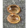 Image 3 : PAIR OF NATURAL IMPERIAL TOPAZES - OVAL MIXED CUT ($17,000)