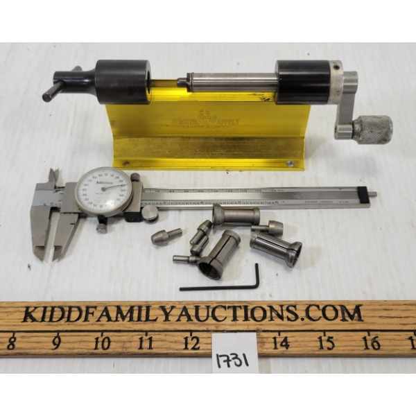 LOT OF 2 - FORSTER CASE TRIMMER & MITUTOYO CALIPER W/ ACCESS