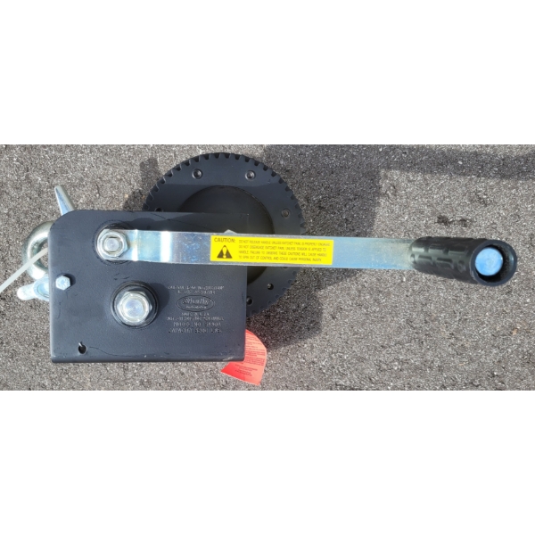 3200LB 2 SPEED HAND BRAKE WINCH W/ 25FT X 7/32IN CABLE - NEW