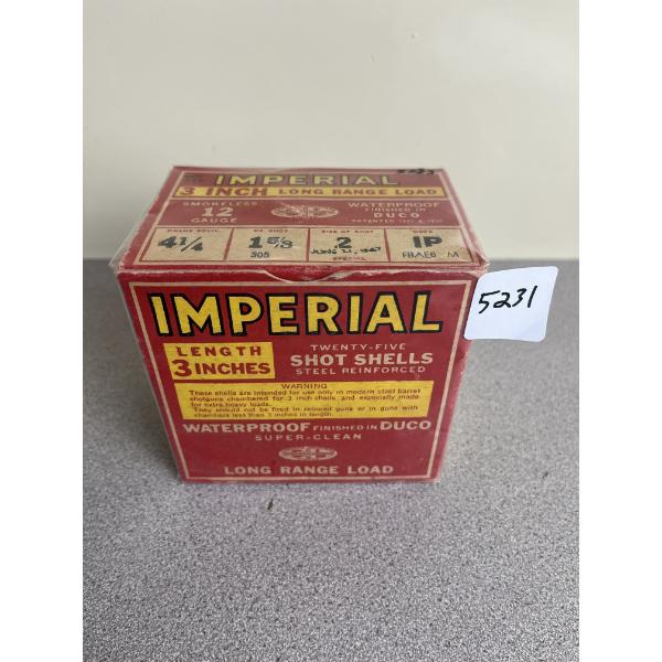 COLLECTABLE AMMO: 25X IMPERIAL 12 GA 3IN 1-5/8 OZ NO2 SHOT