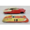 Image 2 : LOT OF 2 - TIN FRICTION CRUISER & RACE CAR - INCL MARX