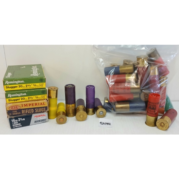 AMMO: 50X MIXED MISC SHOTSHELLS - INCL 12, 16 & 20GA