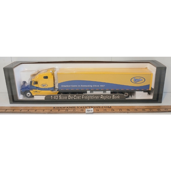 CROWN PREMIUMS BANDAG FREITLINER DIECAST COIN BANK