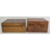 Image 3 : LOT OF 2 - TUNBRIDGE WARE TRINKET BOXES W/ MOTHER OF PEARL INLAY