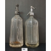 Image 2 : LOT OF 2 - CBW COBOURG & UNMARKED - CLEAR SAND BLASTED - FLUTED & YORK - SELTZER BOTTLES