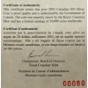 Image 5 : 2002 RCM $20 FINE SILVER COIN - NIAGARA FALLS