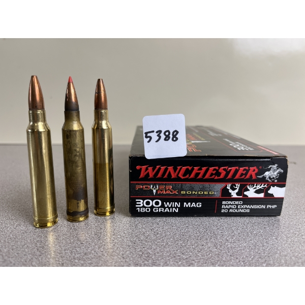 AMMO: 20X MIXED .300 WIN MAG INCL WINCHESTER AND HORNADY 180 GR. 