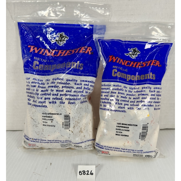 BRASS: WINCHESTER 50X .30-06 SPRG & 50X .308 WIN