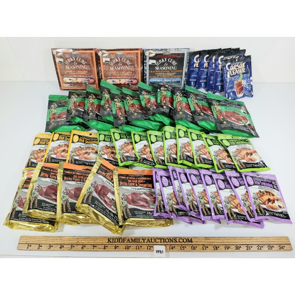 QTY OF WILD WEST MISC JERKY CURE & SEASONING - AS NEW