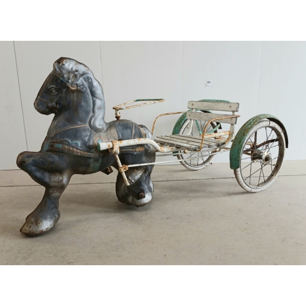 1950'S MOBO PEDAL HORSE & CARRIAGE