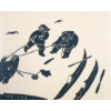 Image 2 : "MEN OBTAINING WALRUS IN SPRINGTIME" BY JUANISIALU IRQUMIA (1912 - 1977) - STONECUT