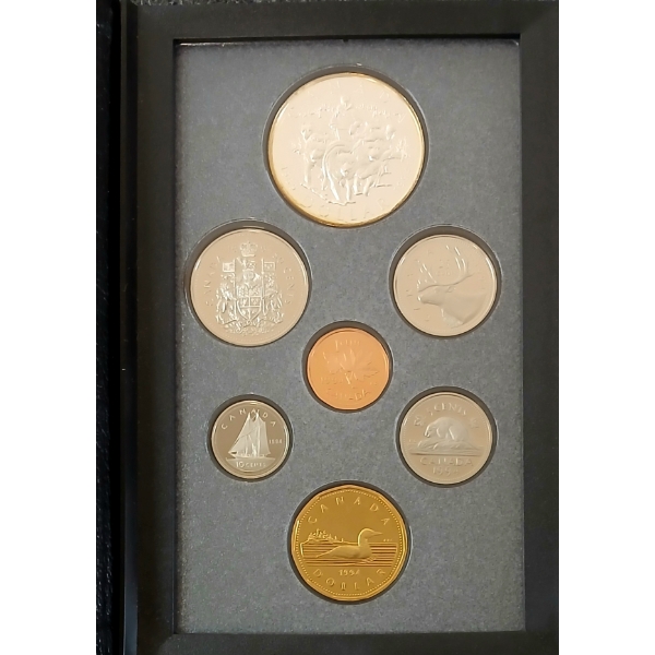 1994 RCM PROOF SET - 25TH ANN. OF LAST RCMP DOG PATROL TEAM