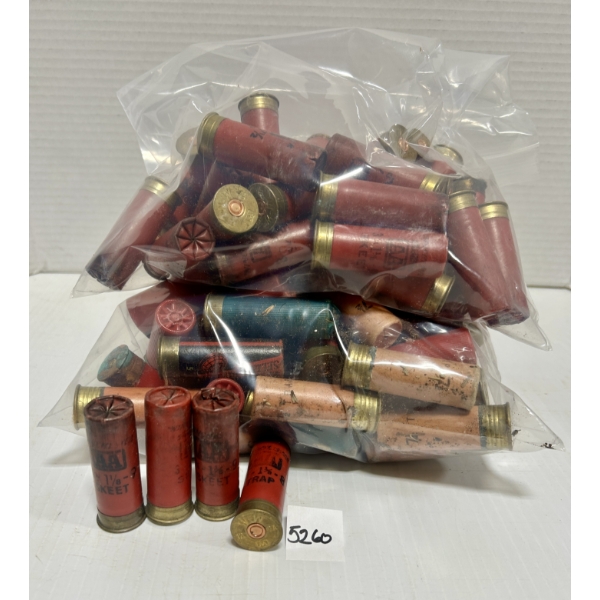 AMMO: APPROX 130X MIXED 12 GA 2-3/4IN - RELOADS & FACTORY