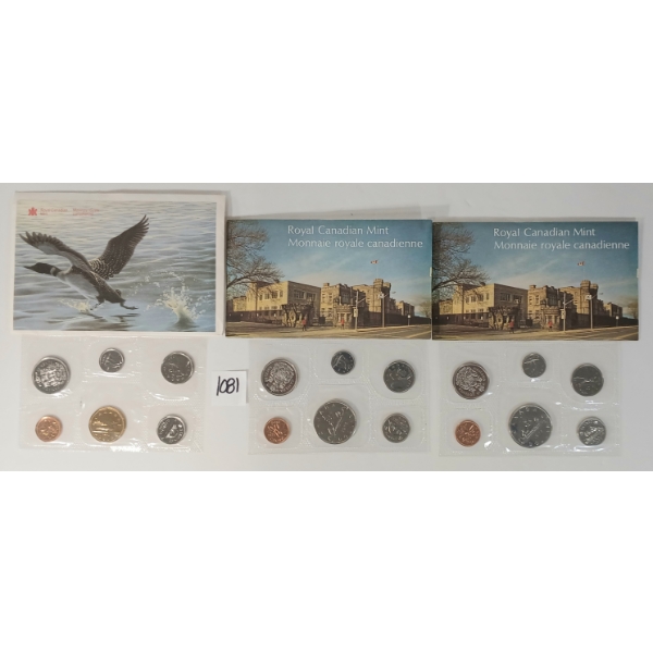 LOT OF 3 - 1975 & 1990 RCM PROOF SETS