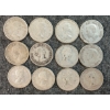 Image 2 : LOT OF 12 - 1949-1966 CDN 10 CENT COINS