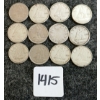 Image 1 : LOT OF 12 - 1904-1969 CDN 10 CENT COINS