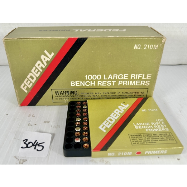 PRIMERS: 550X FEDERAL LARGE RIFLE BENCH REST