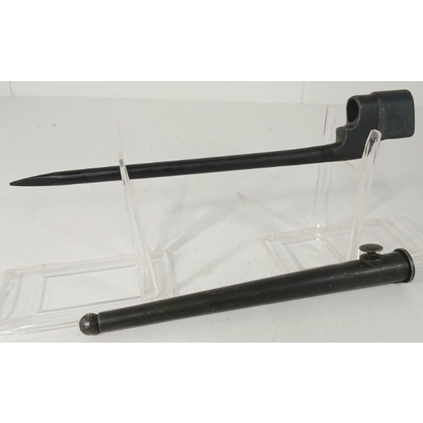 BRITISH LEE ENFIELD NO. 4 MK II SPIKE BAYONET W/ SCABBARD