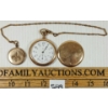 Image 2 : T. EATON CASHIER A. W. C. CO  POCKET WATCH W/ CHAIN & LOCKET