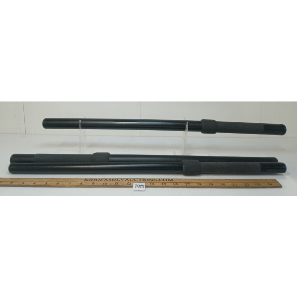 LOT OF 3 - POLYCARBON STRAIGHT BATONS