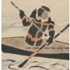 Image 2 : HUNTING IN KAYAK - SIGNED - FRAMED PRINT