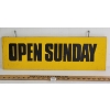 OPEN SUNDAY DOUBLE SIDED WOOD SIGN