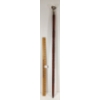 CARVED WALKING STICK W/ DESIGNED SILVER POMMEL