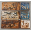 Image 2 : LOT OF 3 - STAR WEEKLY & TORONTO DAILY STAR TOWNLINE DSP SIGNS