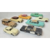 Image 3 : LOT OF 8 - DINKY TOYS DIECAST MODELS - PLYMOUTH PLAZA CAB, FORD FAIRLANE POLICE, PORSCHE 356A, ETC