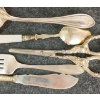 Image 3 : JOB LOT - SILVERPLATED SERVINGWARE - INCL KNIFE RESTS, TEASPOONS, TONGS, ETC
