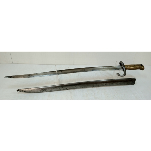 FRENCH MODEL 1866 CHASSEPOT BAYONET W/ SCABBARD