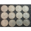 Image 2 : LOT OF 12 - 1950-1966 CDN 10 CENT COINS