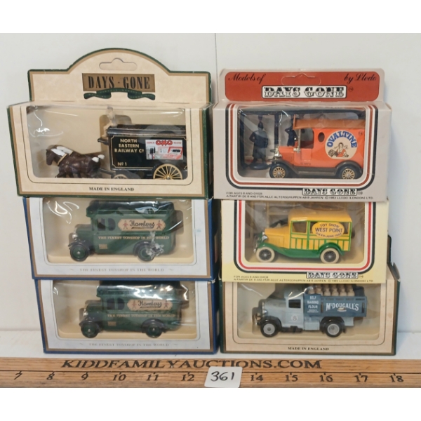 LOT OF 6 - MATCHBOX & LLEDO DIECAST MODELS - NORTH EASTERN RAILWAY, MCDOUGALL'S FLOUR, ETC