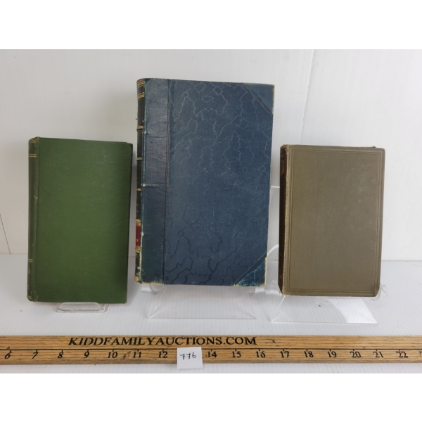 LOT OF 3 - 1864 "MAN & NATURE, " 1896? "SELECT LETTERS OF CICERO," & 1885 "LAMB'S ESSAYS" PUB.