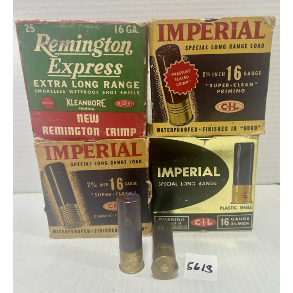 AMMO: APPROX 60X MIXED 16 GA 2-3/4IN - BUCK & BIRDSHOT