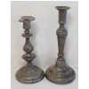Image 5 : LOT OF 2 - PEWTER CANDLESTICKS