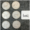 Image 1 : LOT OF 6 - 1946 CDN 25 CENT COINS