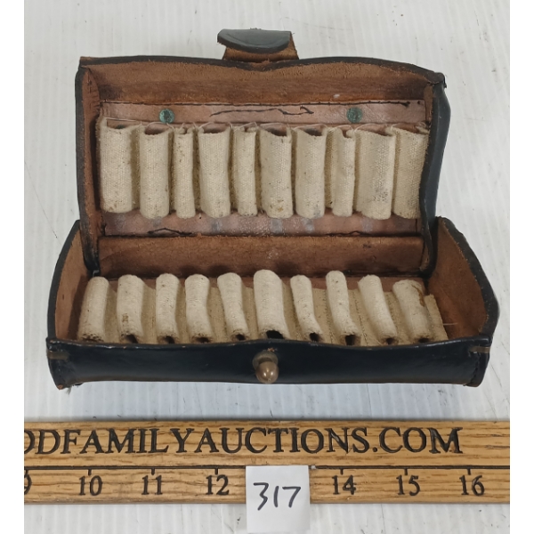 EMBOSSED US LEATHER CARTRIDGE BOX