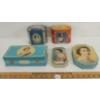 Image 1 : LOT OF 5 - QUEEN ELIZABETH II SOUVENIR TINS 