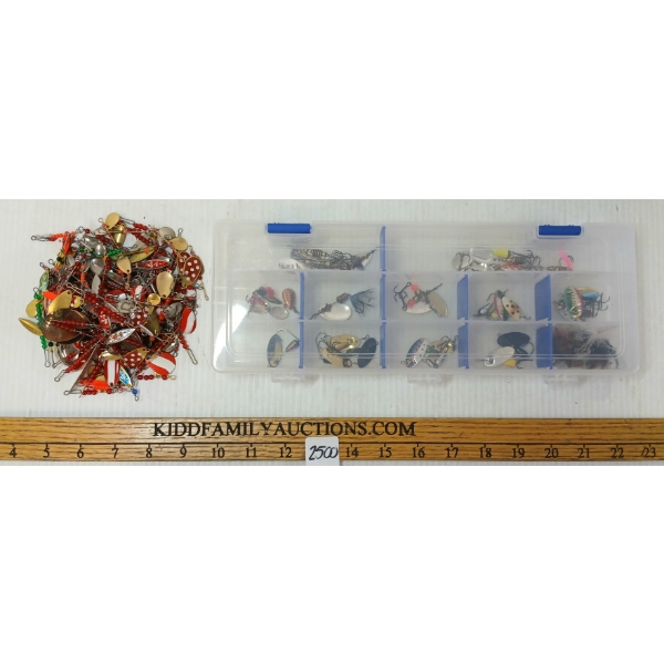QTY OF TROUT LURES W/ CASES