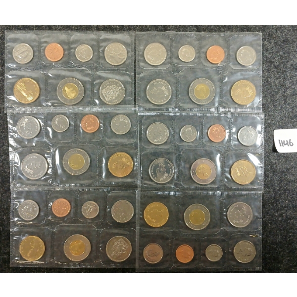 LOT OF 6 - 2003 RCM UNCIRCULATED PROOF SETS