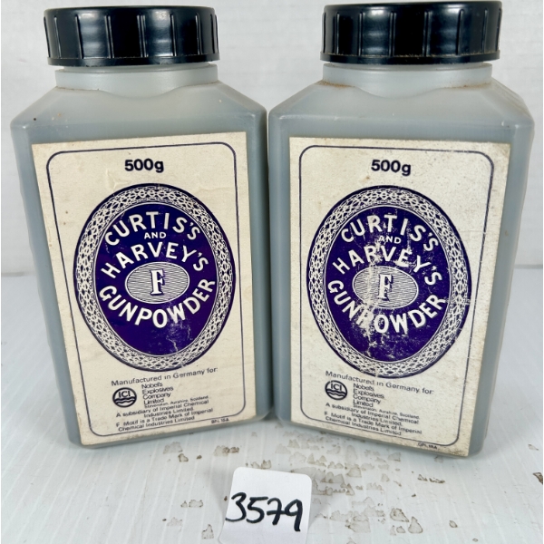 POWDER: APPROX 2 LBS CURTIS'S & HARVEY'S FG BLACK POWDER