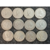 Image 2 : LOT OF 12 - 1953-1965 CDN 10 CENT COINS