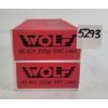 Image 1 : AMMO: 100X WOLF .45ACP - 200GR - SWC - SEALED