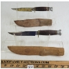 Image 1 : LOT OF 2 - J.H. THOMPSON CUTLERY & WILLIAM ROGERS KNIVES W/ LEATHER SHEATHS