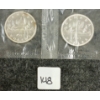 Image 1 :  LOT OF 2 - 1963 CDN SILVER DOLLARS - VOYAGEUR 