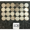 Image 1 : LOT OF 24 - 1874-1973 CDN 10 CENT COINS